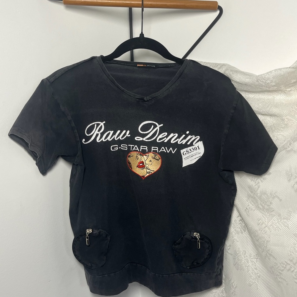 G-Star Charcoal Graphic Tee